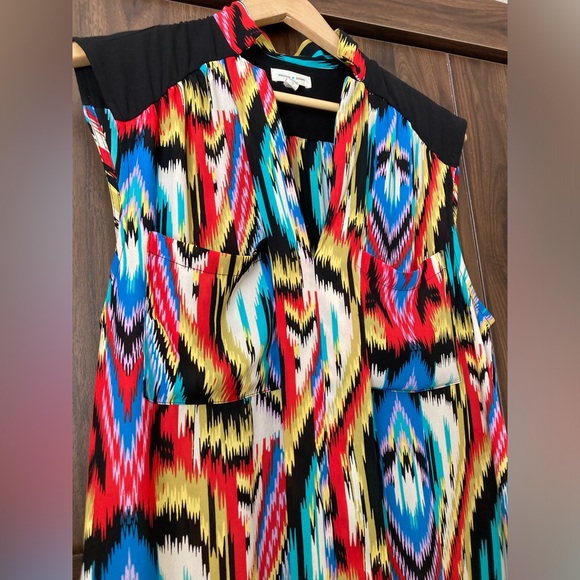 Urban Outfitters Silence + Noise Red Multicolor Mid Thigh Excellent Dress Small - Picture 6 of 6